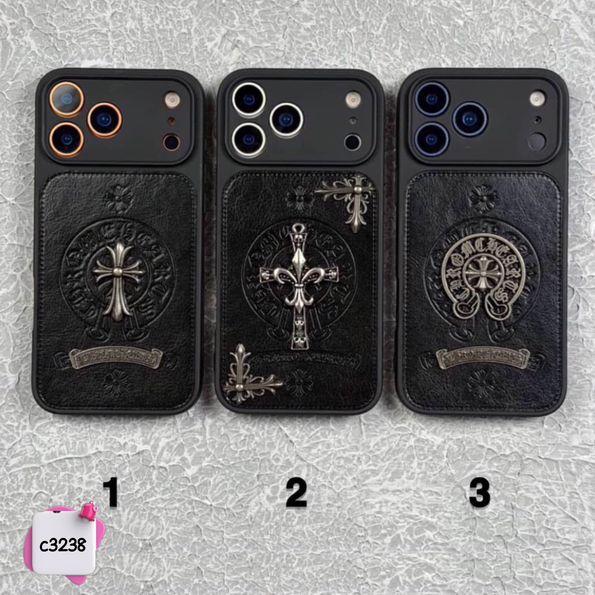 قاب گوشی کروم هارتز Chrome Hearts کد c3238