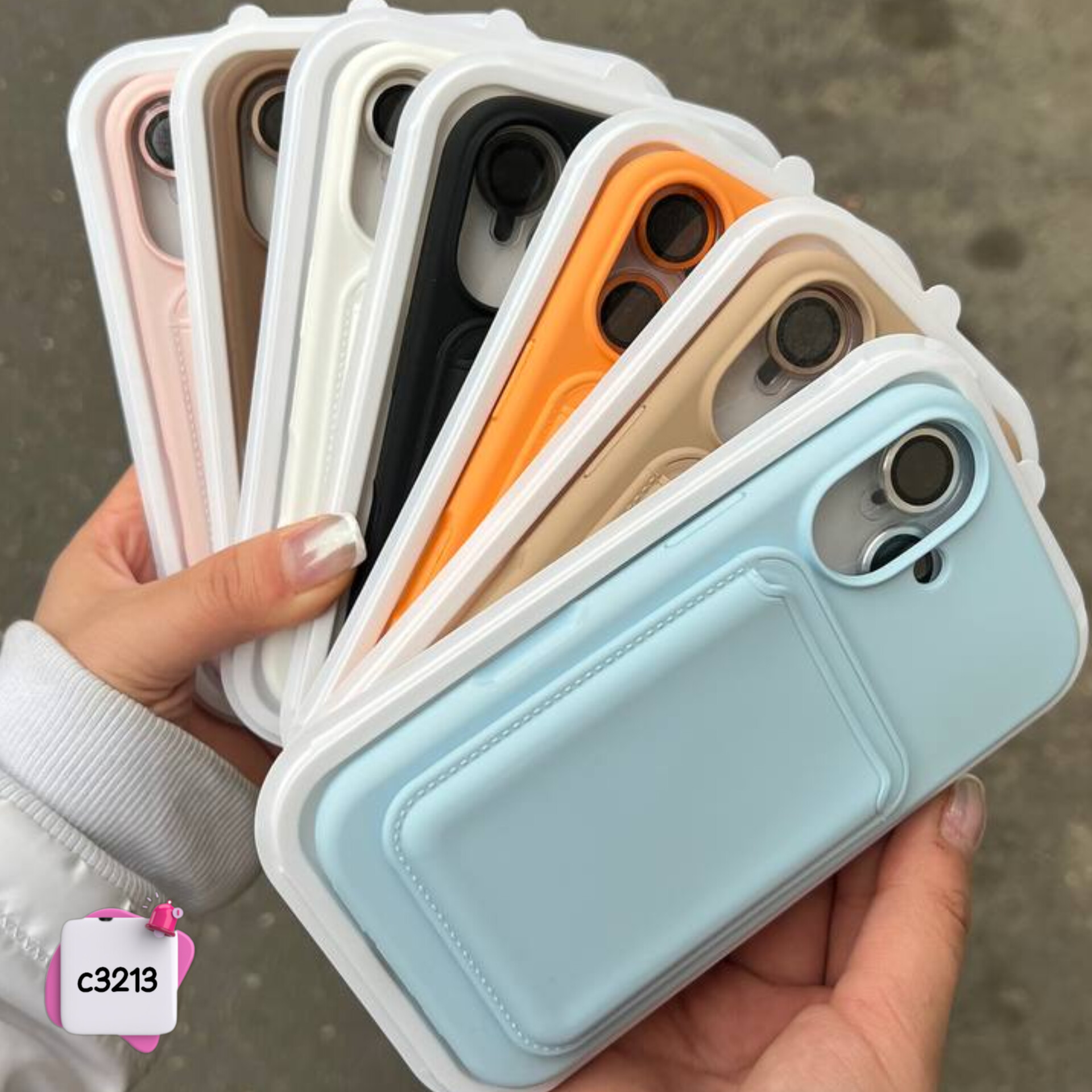 قاب گوشی سیلیکونی مگ سیف + ولت + محافظ لنز c3213