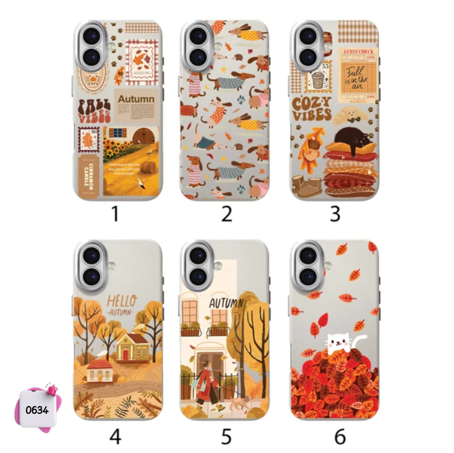 قاب گوشی سفارشی پاییز چرمی Autumn collection کد 0634 / آیفون