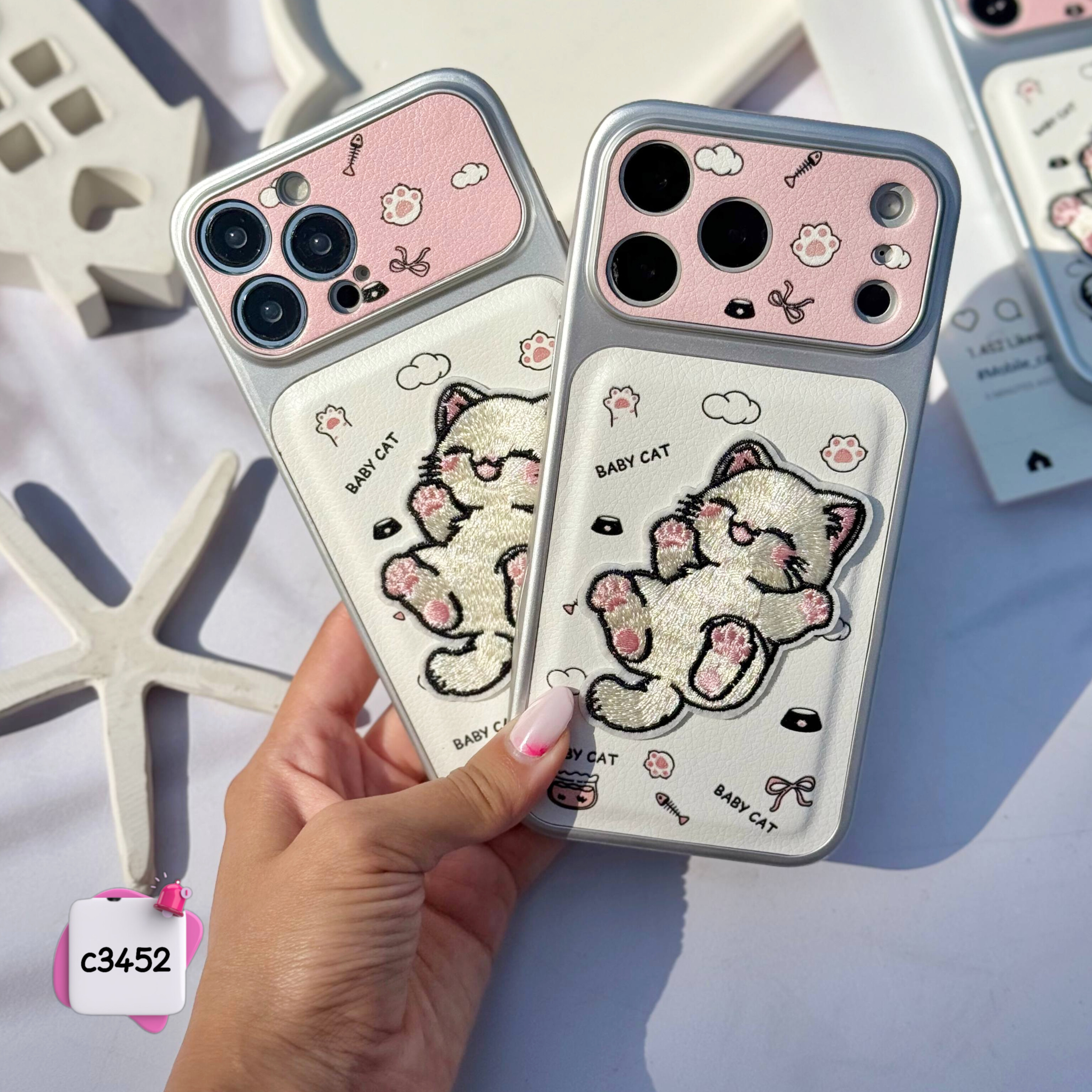 قاب گوشی بچه گربه کانسپت کد c3452 / ایفون