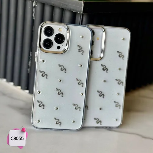 قاب گوشی مار شفاف اکلیلی c3055  / آیفون سامسونگ شیائومی