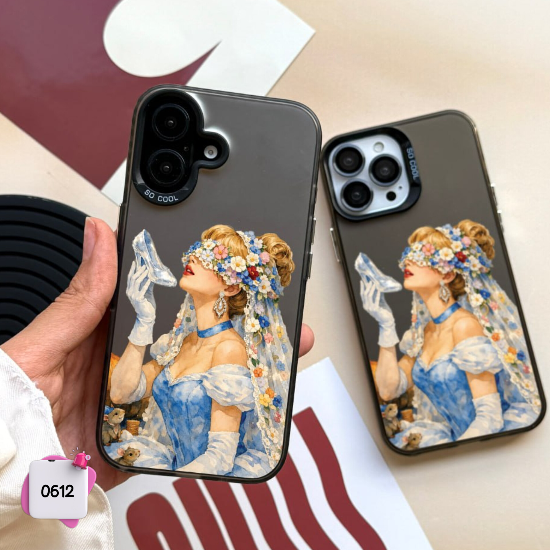 قاب گوشی سفارشی دیزنی پرنسس سیندرلا Socool Cinderella کد 0612 / آیفون سامسونگ شیائومی