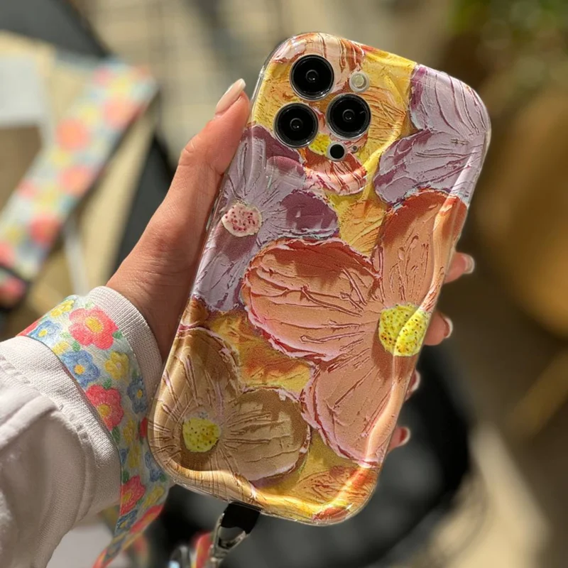 قاب گل آبرنگی + بند