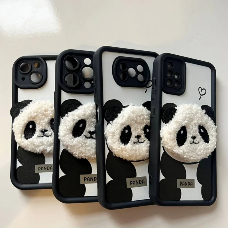 قاب پاندا صورت پشمالو /آیفون سامسونگ شیائومی