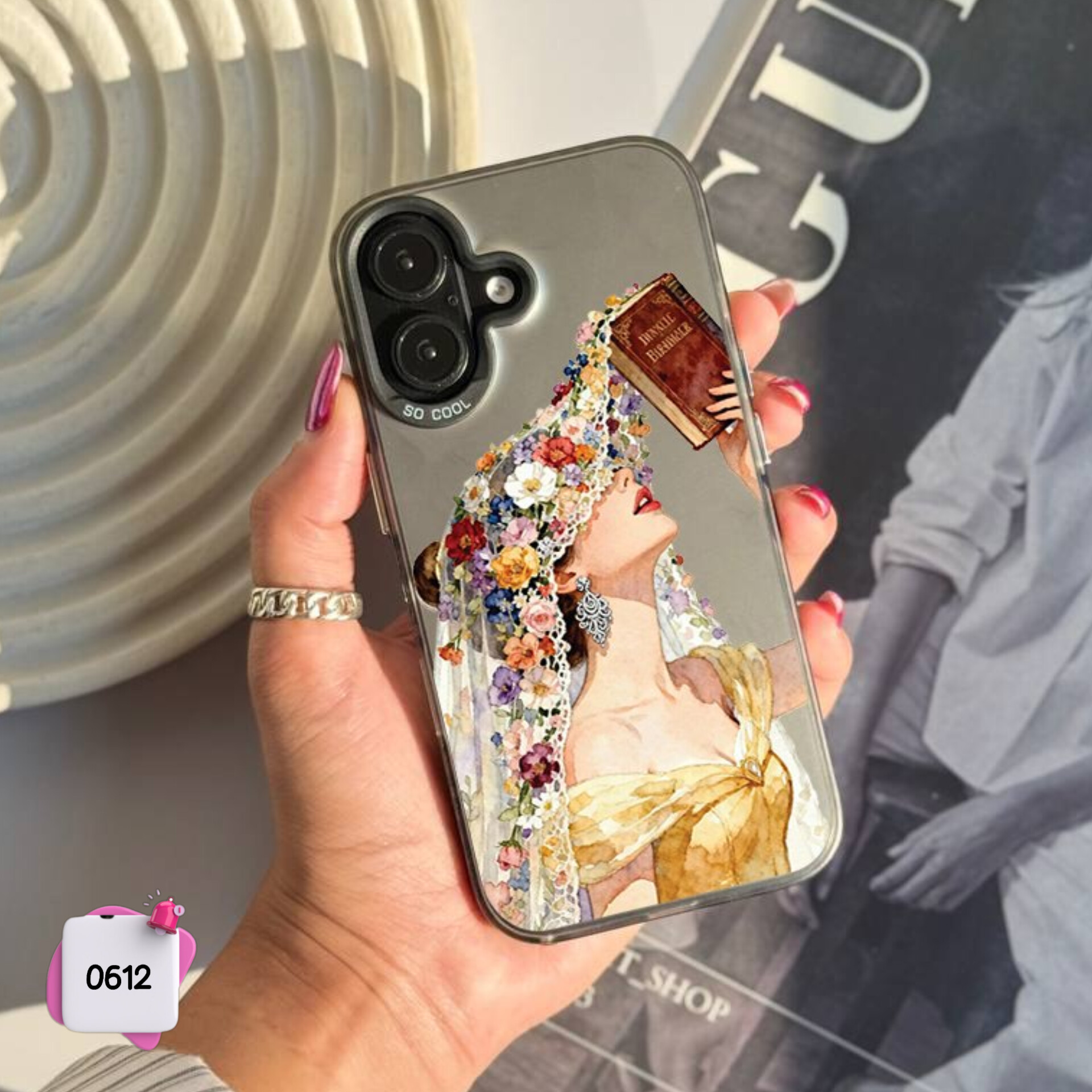 قاب گوشی سفارشی دیزنی پرنسس بل Socool Belle کد 0612 / آیفون سامسونگ شیائومی
