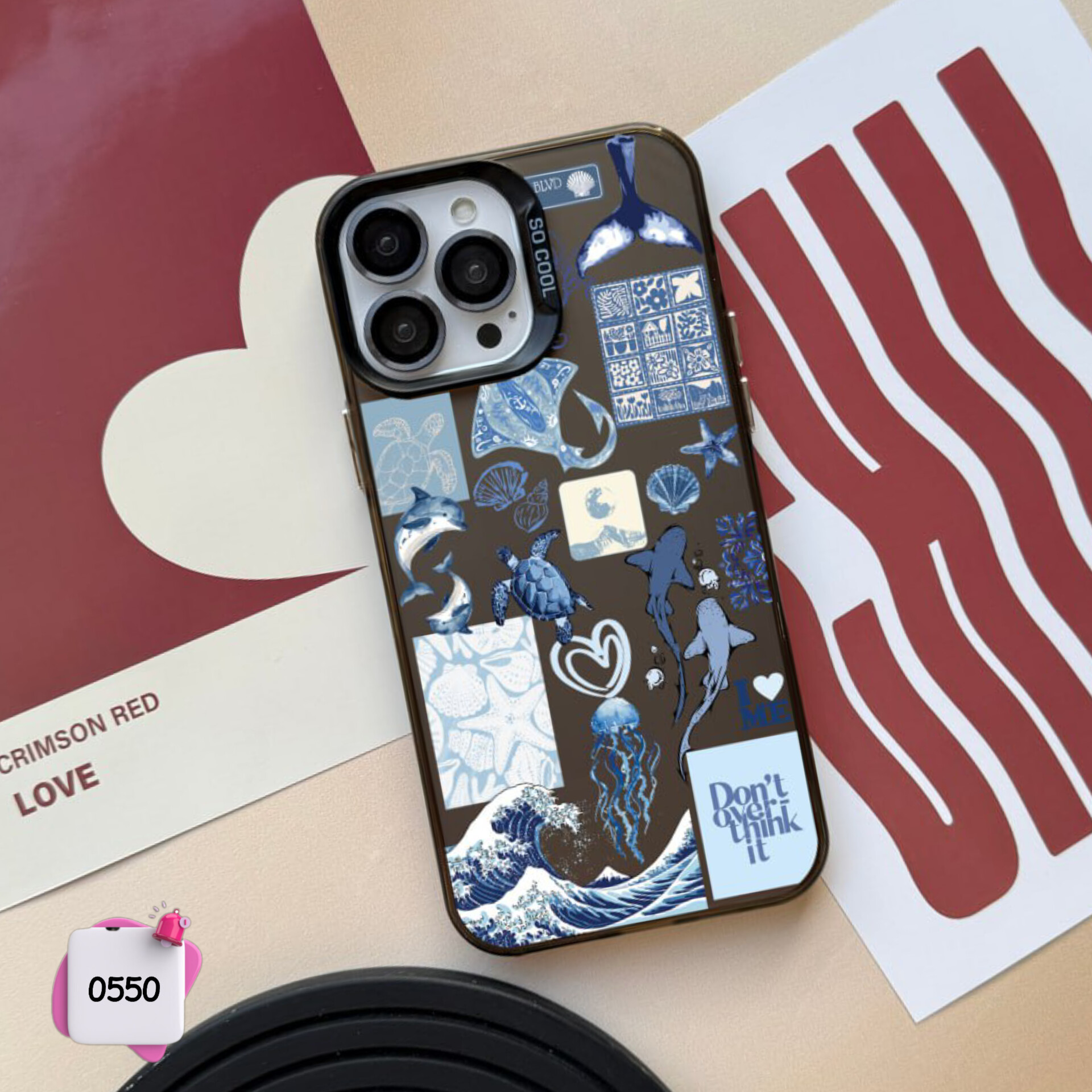 قاب گوشی سفارشی وایب آبی دریا سوکول Socool کد 0550 / آیفون سامسونگ شیائومی