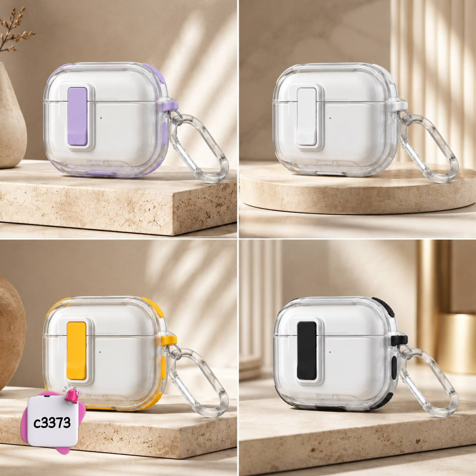 کاور ایرپاد کندی Candy Clear کد c3373 / آیفون