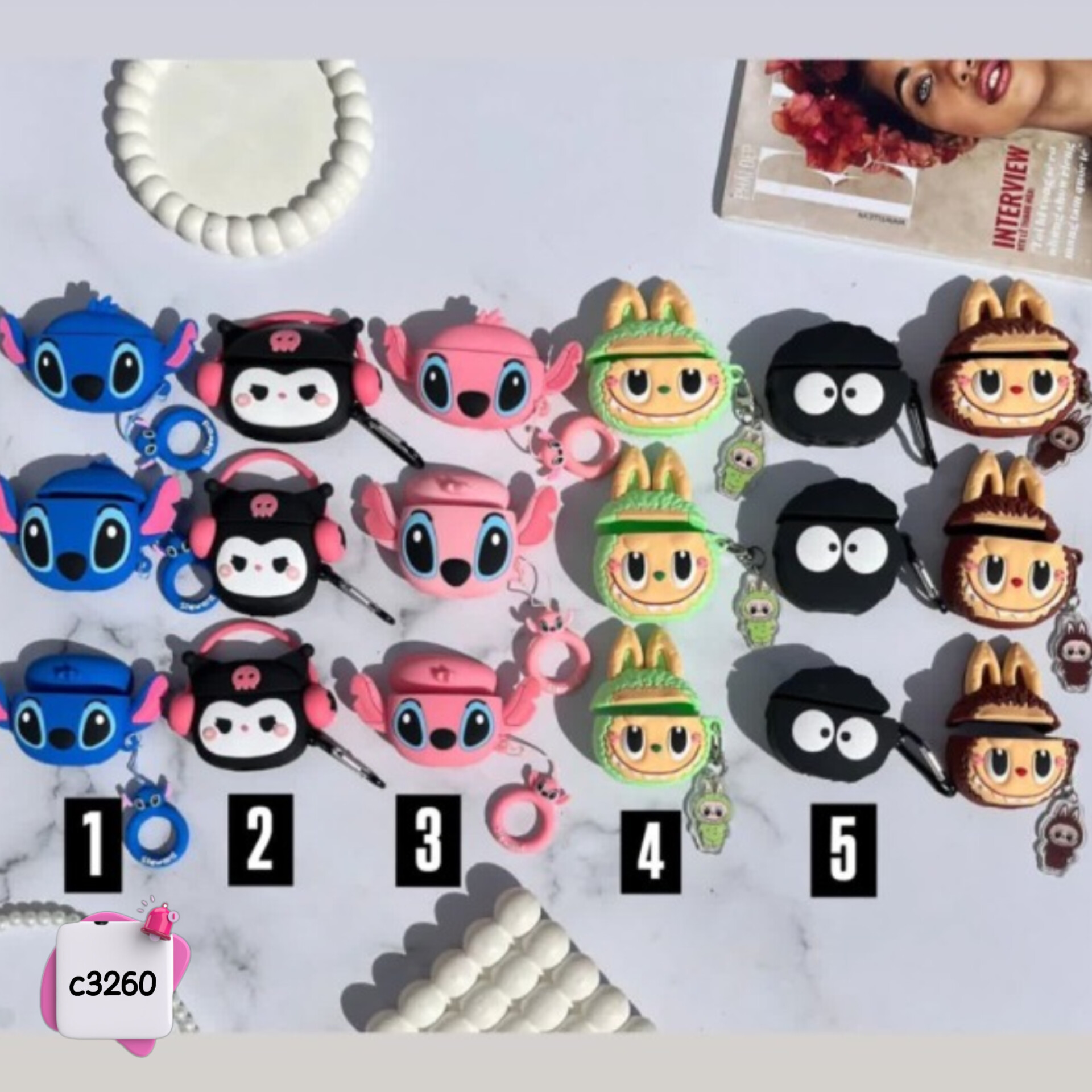 کاور ایرپاد عروسکی سیلیکونی c3260