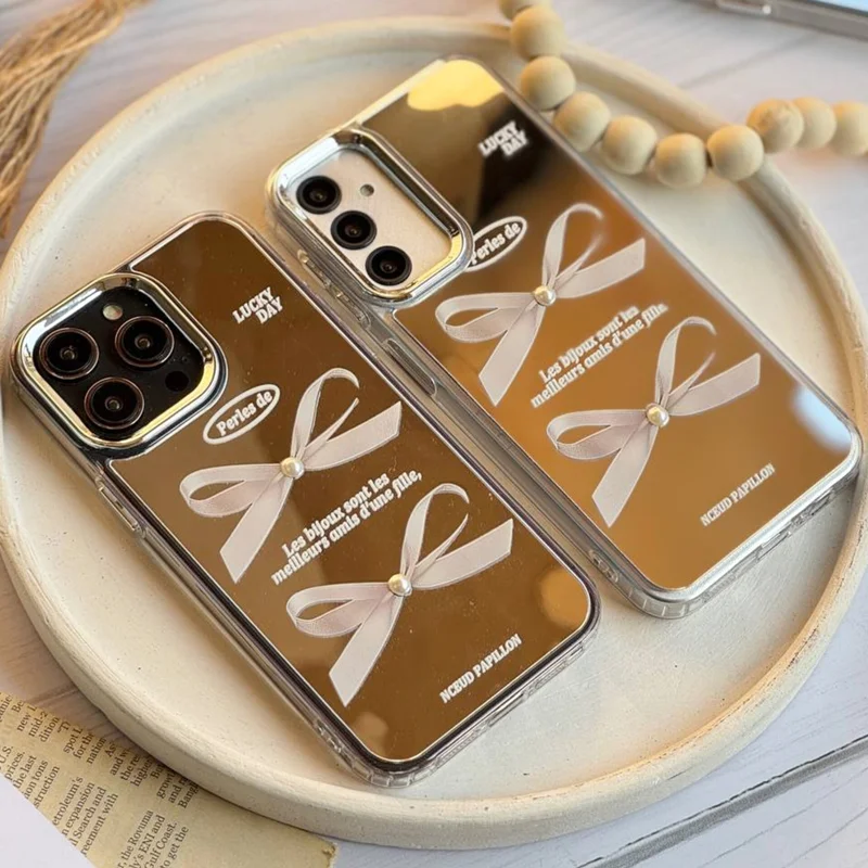 قاب گوشی پاپیون آیینه ای Lucky Day /آیفون سامسونگ