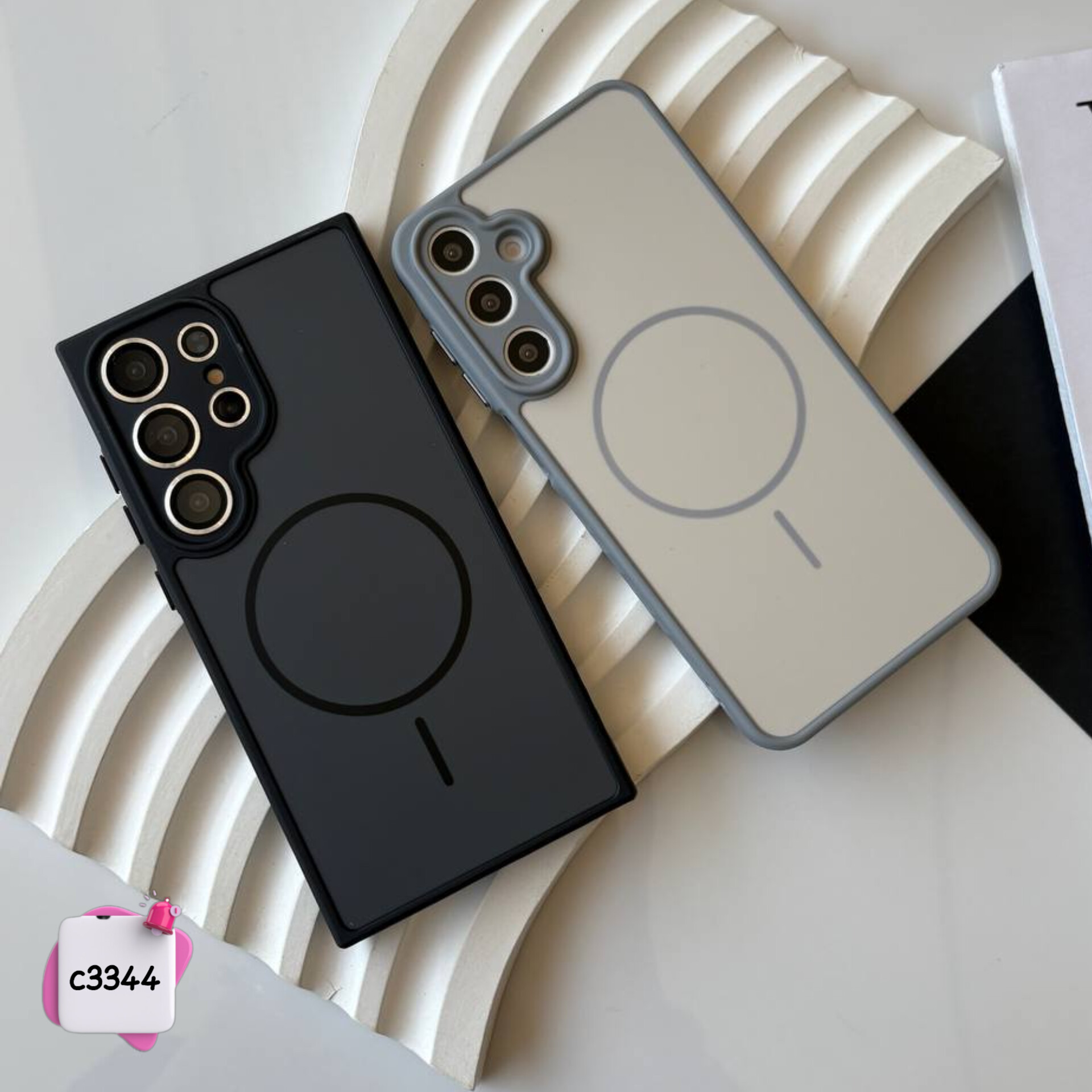 قاب گوشی پی وی دی PVD مات محافظ لنزدار کد c3344 / ایفون سامسونگ شیائومی