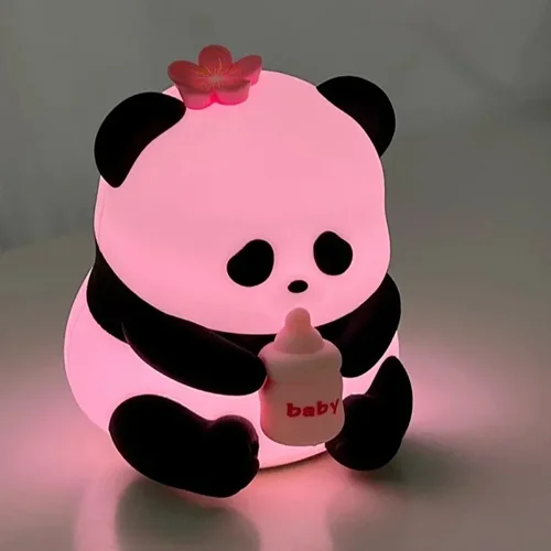 چراغ خواب رومیزی فانتزی PANDA مدل L2401 کد گل سر