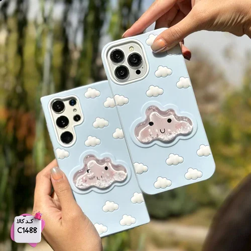 قاب گوشی سیلیکونی ابر آبی آکواریومی c1488  / آیفون سامسونگ شیائومی