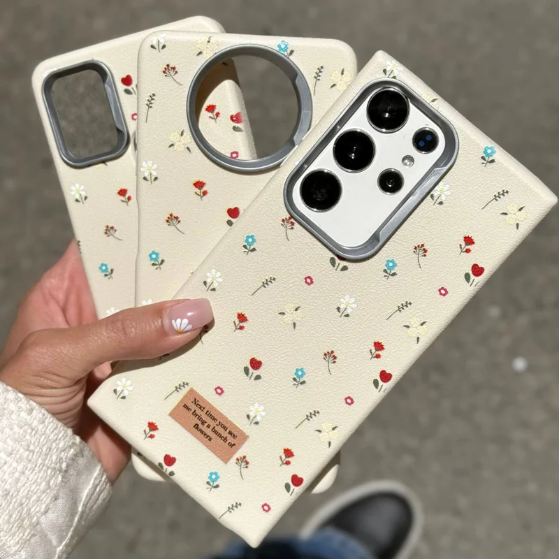 قاب گوشی ماسا کیس گلدار کرم / سامسونگ و شیائومی