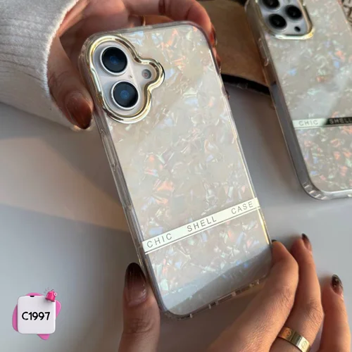 قاب گوشی صدفی هولوگرامی Chic Case کد C1997 / آیفون