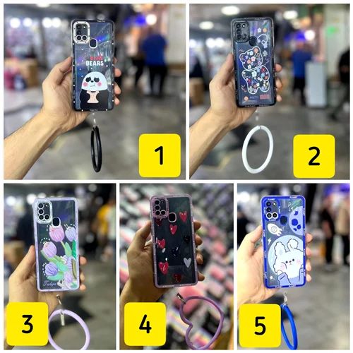 قاب فانتزی شفاف + دستبند سامسونگ