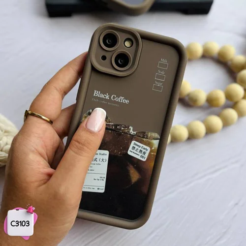 قاب گوشی آیس کافی سولید قهوه C3103 / آیفون سامسونگ شیائومی