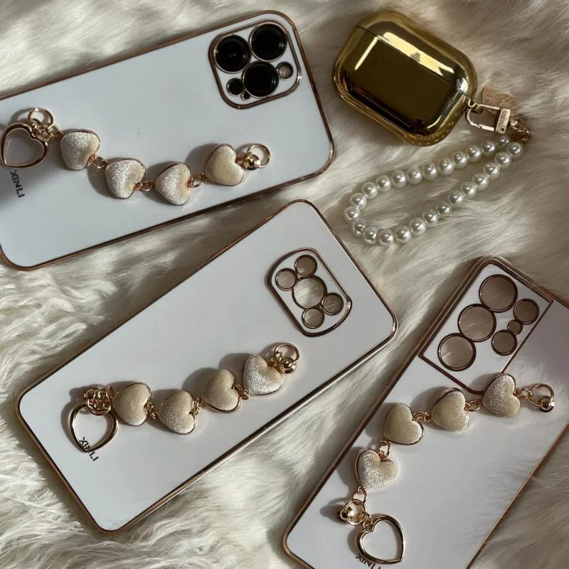 قاب آویز قلبی مخملی